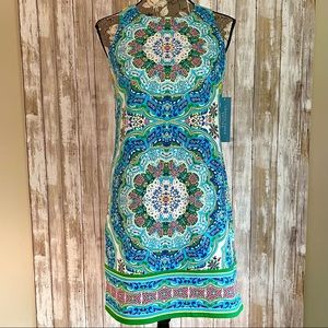 LONDON TIMES NWT PETITES Sleeveless Floral Dress